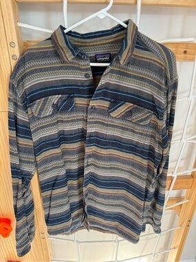 Patagonia Men's Striped Two Pocket Flannel